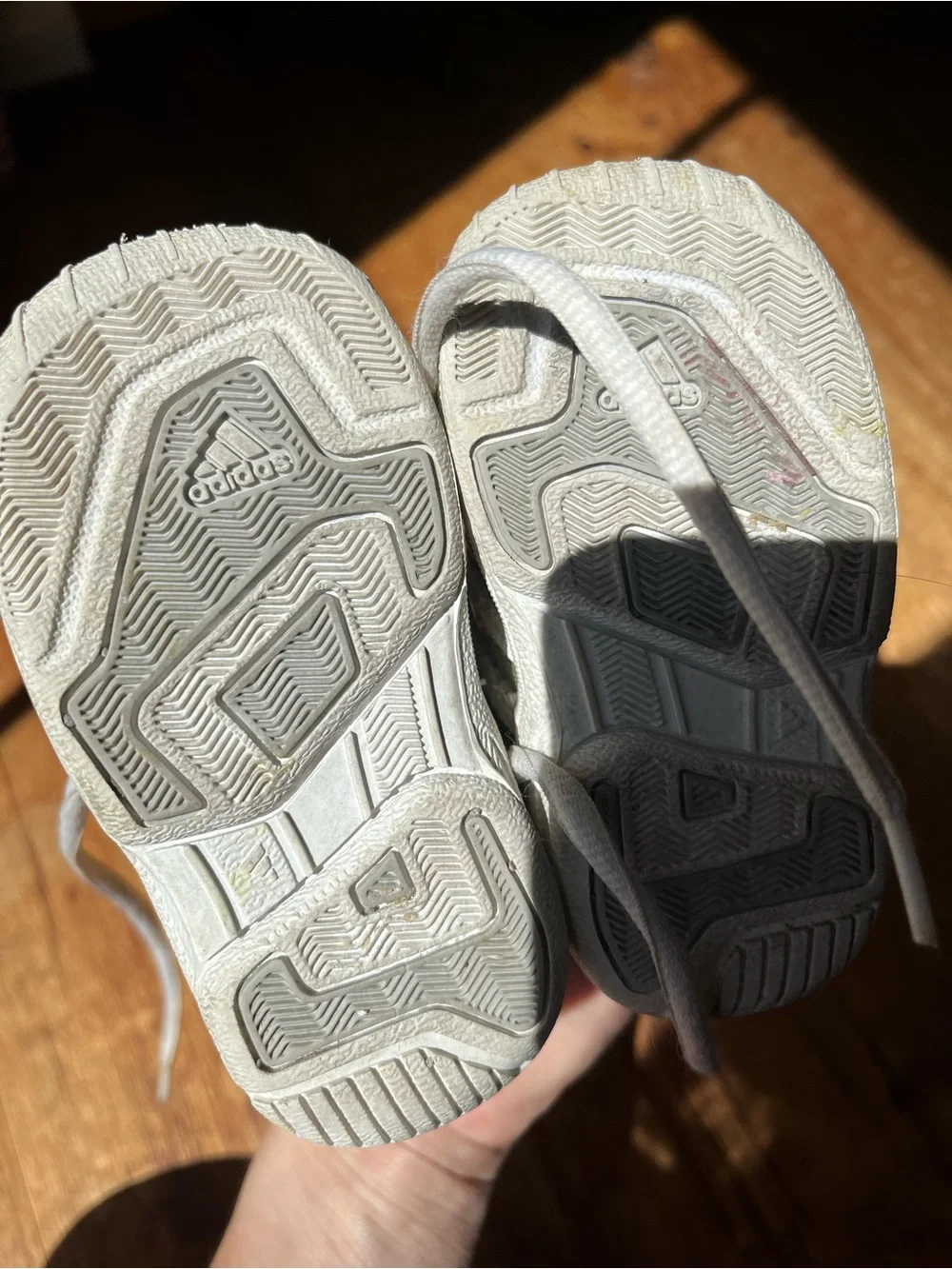 Adidas baby shoes 4C white